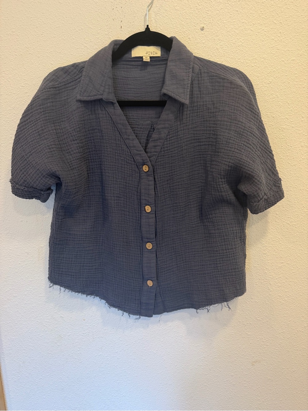Pinch Slate Blue Lightweight Gauze Shirt